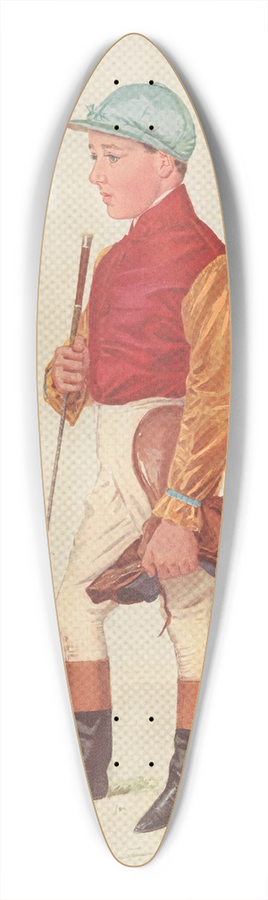 Leslie Matthew Ward - Jockeys; Frank Wootton 39.3 inch art pintail longboard deck