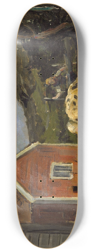 Gerhard Munthe - Pigs in Moonlight 8.25 inch art skate deck