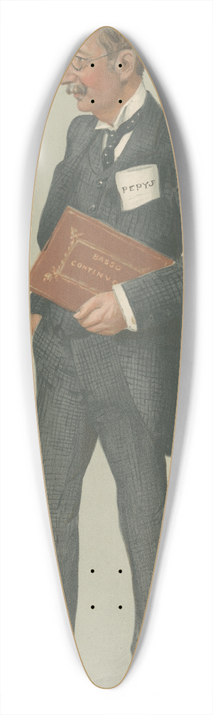 Leslie Matthew Ward - Musicians; Westminster Bridge, Sir Frederick Bridge, April 14, 1904 39.3 inch art pintail longboard deck