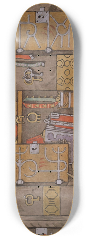 Gerhard Munthe - smund bringing Home Silver and Gold 8.25 inch art skate deck