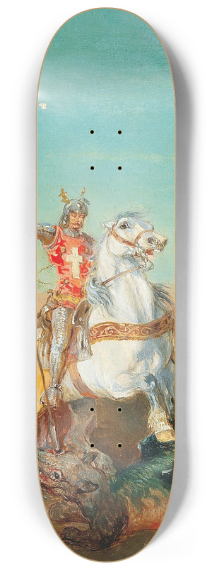 Alexander Von Bensa - St George And The Dragon 8.25 inch art skate deck Alexander Von Bensa - St George And The Dragon 8.25 inch art skate deck