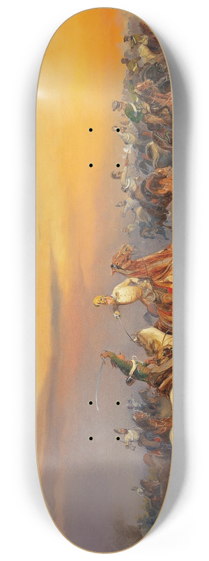 Alexander Von Bensa - Szene aus der Ungarischen Revolution 8.25 inch art skate deck