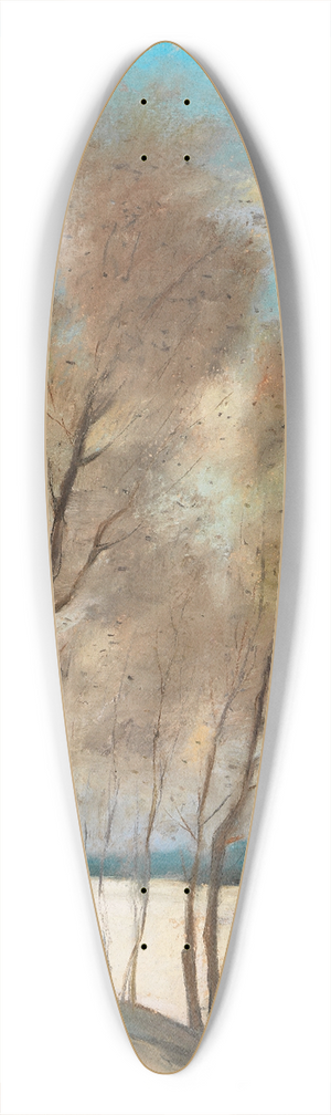Lesser Ury - Frhling 39.3 inch art pintail longboard deck
