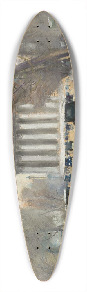 Lesser Ury - Paris, La Madeleine 39.3 inch art pintail longboard deck