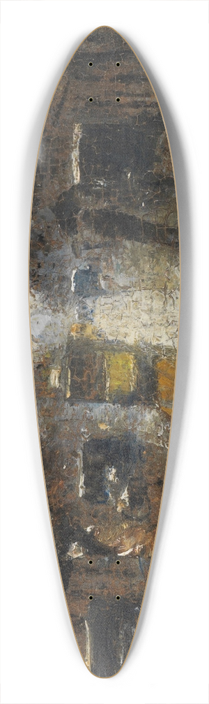 Lesser Ury - Straenszene bei Regen, Berlin 39.3 inch art pintail longboard deck