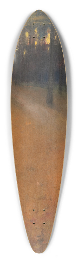 Lesser Ury - Waldlandschaft im Abendlicht 39.3 inch art pintail longboard deck