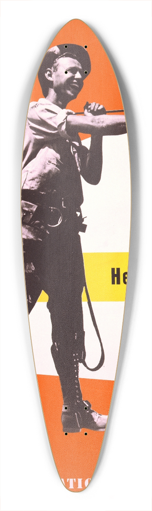 Lester Beall - Here it comes Rural Electrification Administration, U.S. Department of Agriculture 39.3 inch art pintail longboard deck