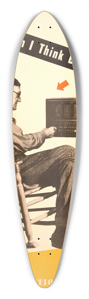 Lester Beall - When I think back Rural Electrification Administration, U.S. Department of Agriculture 39.3 inch art pintail longboard deck