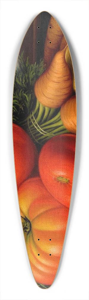 Levi Wells Prentice - Still Life with Tomatoes and Carrots 39.3 inch art pintail longboard deck