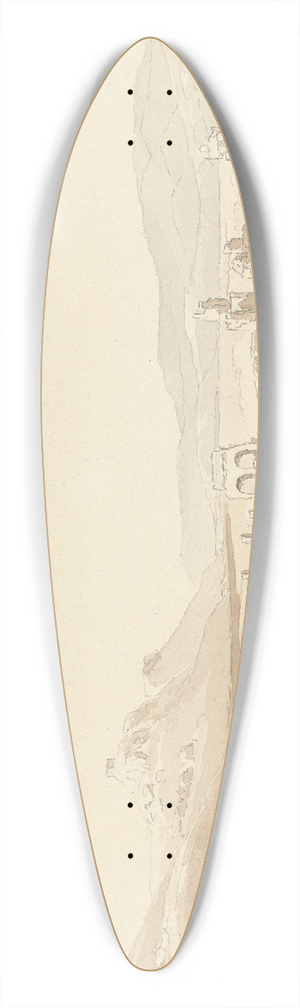 Lewis Vulliamy - Ruins at Ephesus 39.3 inch art pintail longboard deck