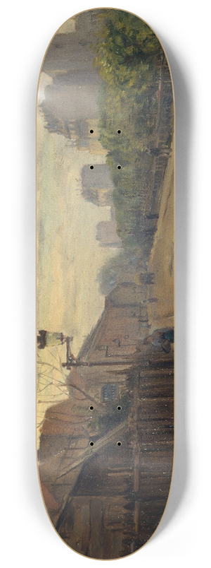 Germain Eugne Bonneton - La rue Auguste-Cain 8.25 inch art skate deck Germain Eugne Bonneton - La rue Auguste-Cain 8.25 inch art skate deck