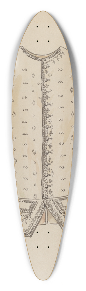 Lillian Causey - Mans Vest 39.3 inch art pintail longboard deck