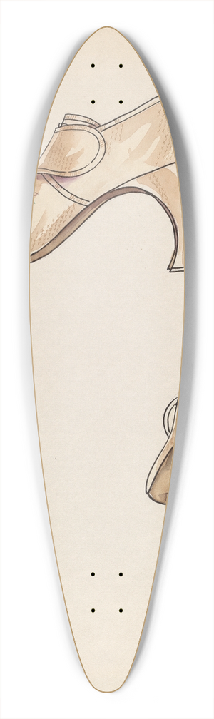 Lillian Causey - Womans Slippers 39.3 inch art pintail longboard deck