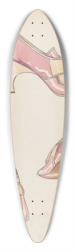 Lillian Causey - Womans Slippers 39.3 inch art pintail longboard deck