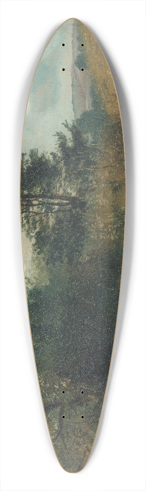Lionel Constable - View on the River Sid, near Sidmouth 39.3 inch art pintail longboard deck