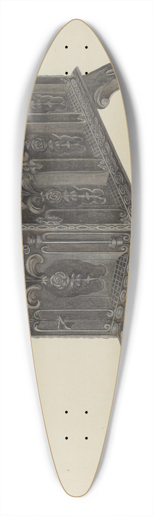 Lloyd Quackenbush - Foot Stove 39.3 inch art pintail longboard deck