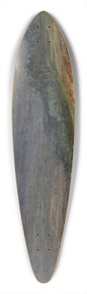 Llus Rigalt - Landscape 39.3 inch art pintail longboard deck