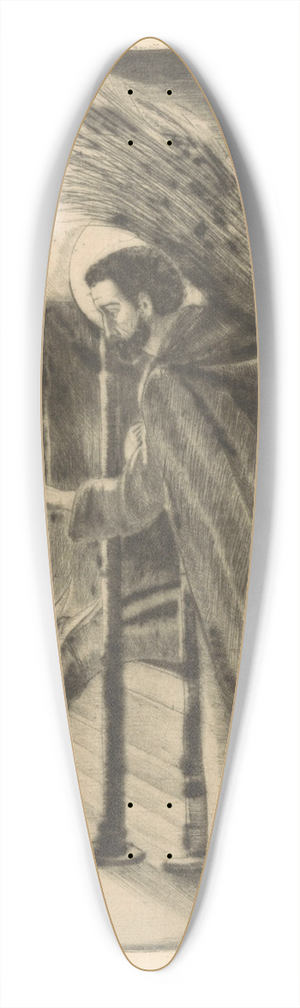 Lodewijk Schelfhout - Aanbidding van Christus 39.3 inch art pintail longboard deck