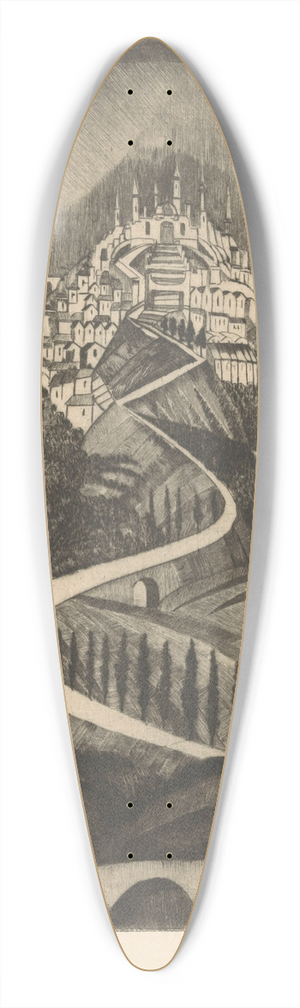 Lodewijk Schelfhout - Berg 39.3 inch art pintail longboard deck