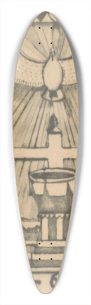 Lodewijk Schelfhout - Doopvont 39.3 inch art pintail longboard deck