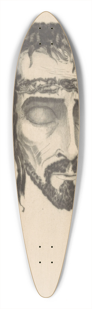 Lodewijk Schelfhout - Hoofd van Christus 39.3 inch art pintail longboard deck