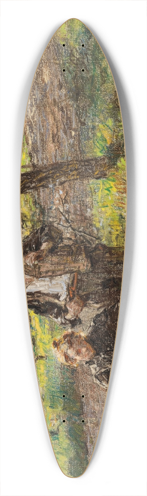 Lon Augustin Lhermitte - Idylle 39.3 inch art pintail longboard deck