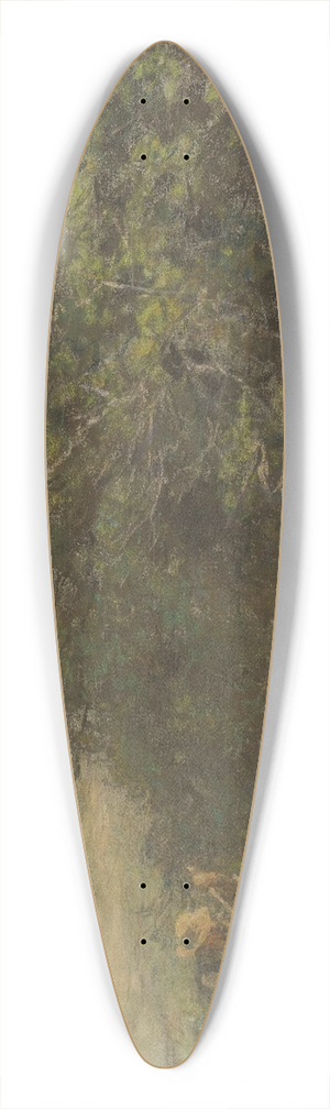 Lon Augustin Lhermitte - The Frog Catchers 39.3 inch art pintail longboard deck