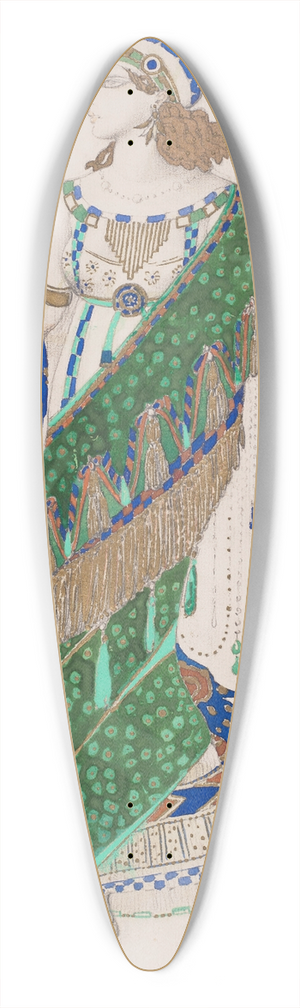 Lon Bakst - Costume design for an Oriental dancer 39.3 inch art pintail longboard deck