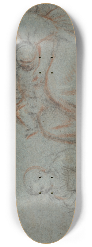 Gerolamo Bassano - Domestic Scene 8.25 inch art skate deck