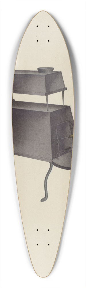 Lon Cronk - Shaker Stove 39.3 inch art pintail longboard deck