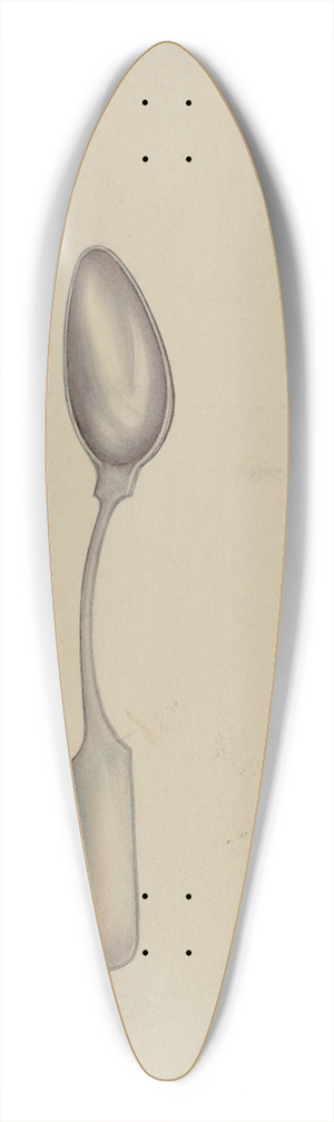 Lon Cronk - Silver Spoon 39.3 inch art pintail longboard deck
