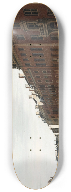 Gerrit Adriaensz. Berckheyde - De Gouden Bocht in de Herengracht in Amsterdam vanuit het westen 8.25 inch art skate deck