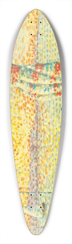Lon Pourtau - Soleil Couchant 39.3 inch art pintail longboard deck