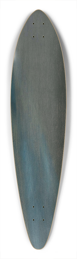Lon Spilliaert - Beachview at night 39.3 inch art pintail longboard deck