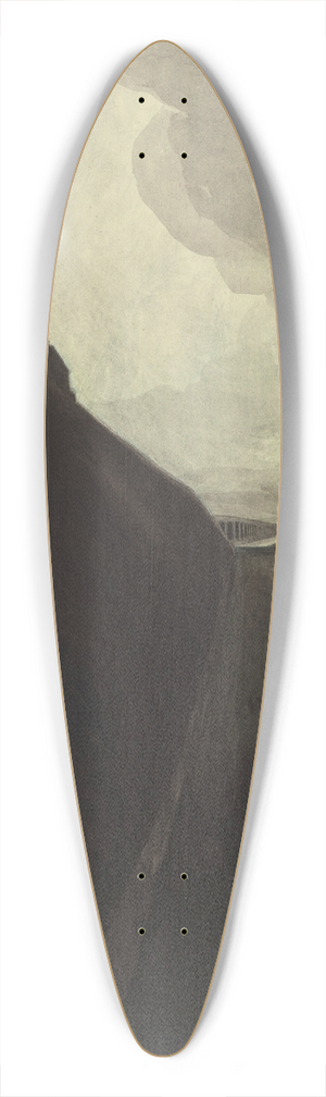 Lon Spilliaert - Digue et plage, Chalet Royal et galeries dOstende 39.3 inch art pintail longboard deck