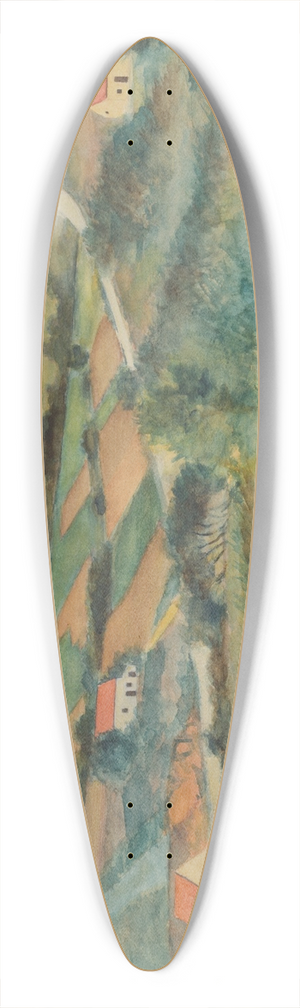 Lon Spilliaert - Gezicht op Sint-Genesius-Rode 39.3 inch art pintail longboard deck