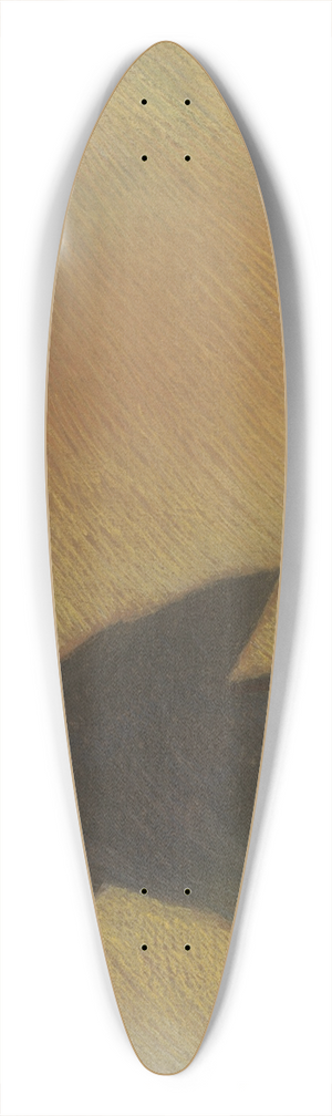 Lon Spilliaert - Het einde van een mooie dag  Figuur in tegenlicht 39.3 inch art pintail longboard deck