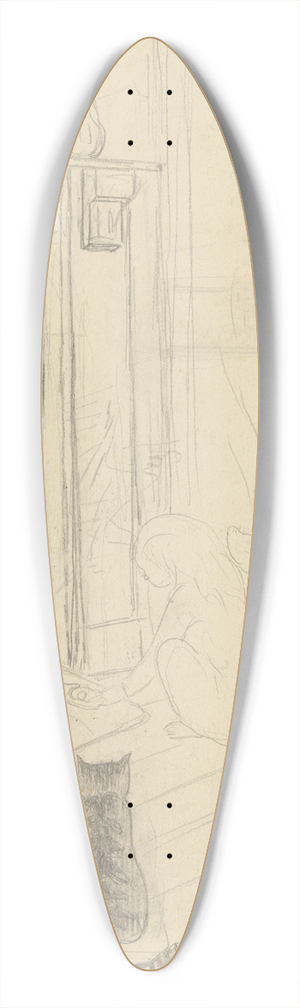 Lon Spilliaert - La veille de Saint-Nicolas. Les sabots devant ltre 39.3 inch art pintail longboard deck
