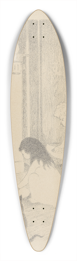 Lon Spilliaert - La veille de Saint-Nicolas. Les sabots devant ltre 39.3 inch art pintail longboard deck