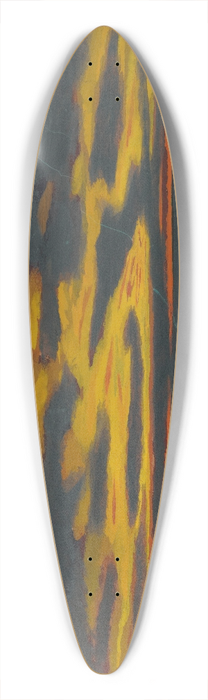Lon Spilliaert - Leclair Vert Sur La Mer 39.3 inch art pintail longboard deck