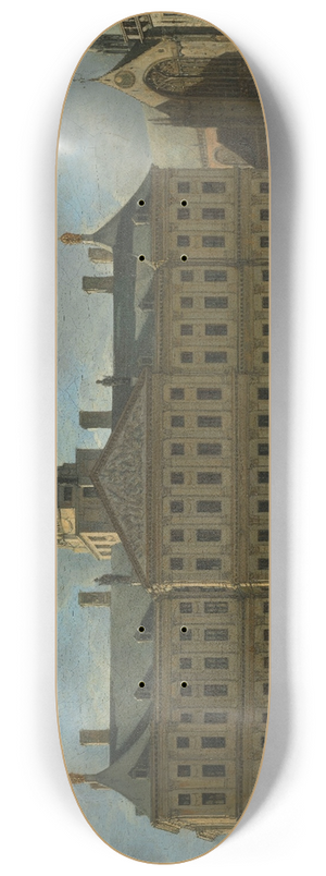Gerrit Adriaensz. Berckheyde - The Town Hall on Dam Square, Amsterdam 8.25 inch art skate deck Gerrit Adriaensz. Berckheyde - The Town Hall on Dam Square, Amsterdam 8.25 inch art skate deck
