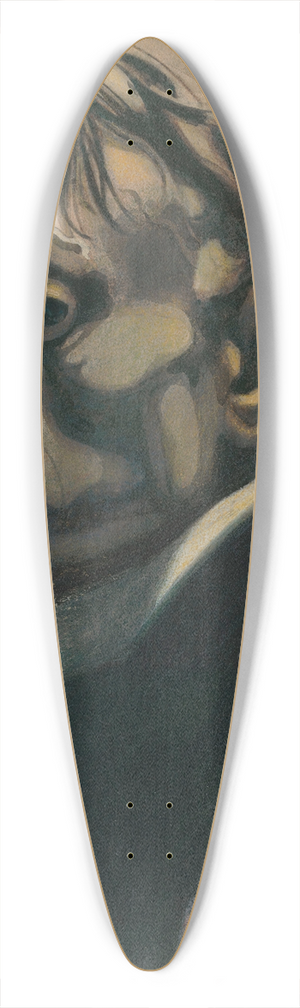 Lon Spilliaert - Self Portrait 39.3 inch art pintail longboard deck