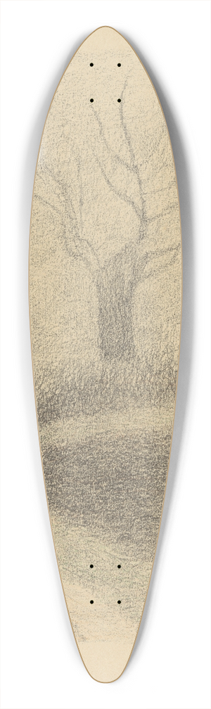 Lon Spilliaert - Sites Brabanons 4 39.3 inch art pintail longboard deck
