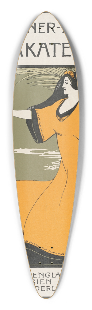 Lon-Victor Solon - Plakat um 1900 39.3 inch art pintail longboard deck