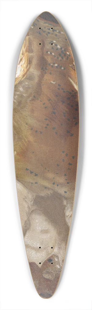 Lo-Paul Robert - Effraie 39.3 inch art pintail longboard deck