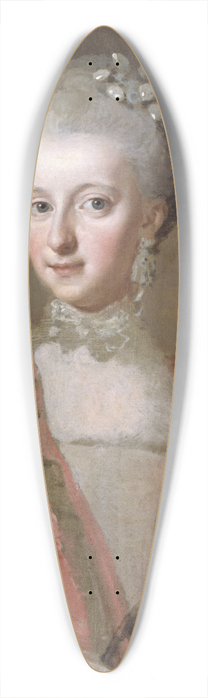Lorens Pasch the Younger - Princess Sofia Albertina of Sweden 39.3 inch art pintail longboard deck