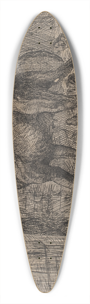 Lorenz Frlich - Billede 39.3 inch art pintail longboard deck