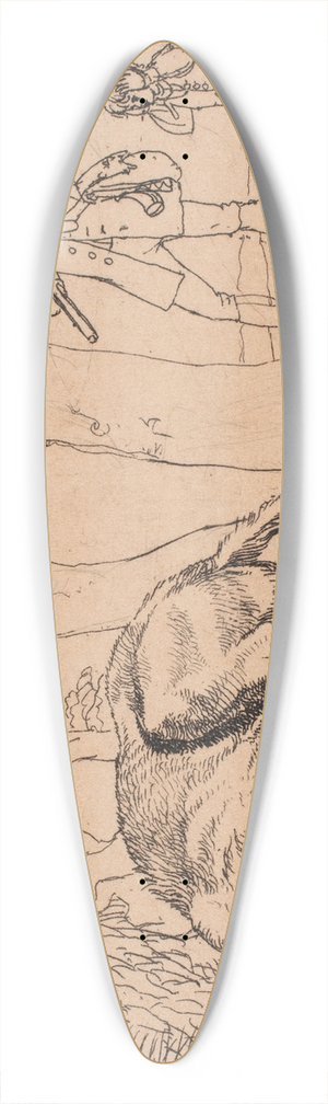 Lorenz Frlich - Billede 39.3 inch art pintail longboard deck