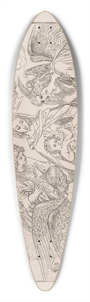 Lorenz Frlich - Madonna med barn 39.3 inch art pintail longboard deck