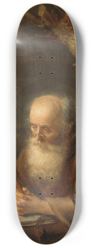 Gerrit Dou - A Hermit 8.25 inch art skate deck Gerrit Dou - A Hermit 8.25 inch art skate deck
